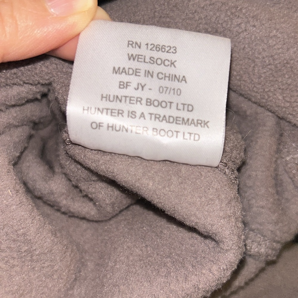 HUNTER Welsock Fleece Liner Socks - Size Medium (5/7) - Picture 7 of 8